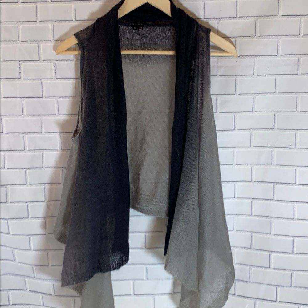 Theory Loose Knit Mohair Blend Asymmetrical‎ Vest